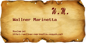Wallner Marinetta névjegykártya